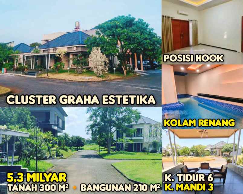 dijual rumah graha estetika