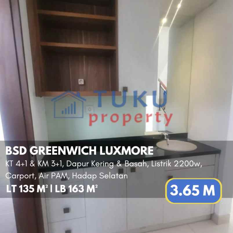 dijual rumah greenwich bsd gading