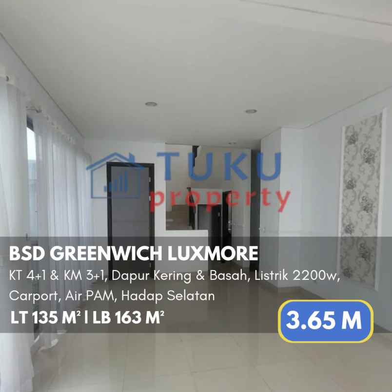 dijual rumah greenwich bsd gading