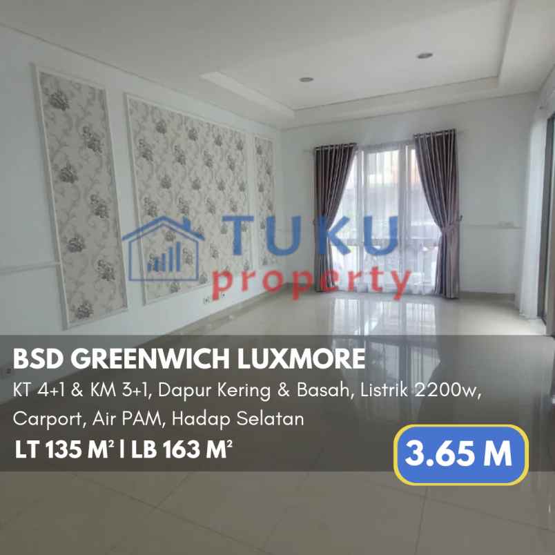 dijual rumah greenwich bsd gading