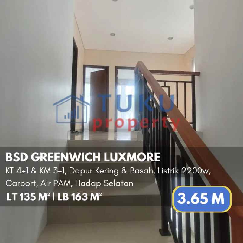 dijual rumah greenwich bsd gading