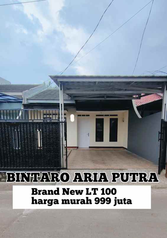 dijual rumah jalan aria putra ciputat