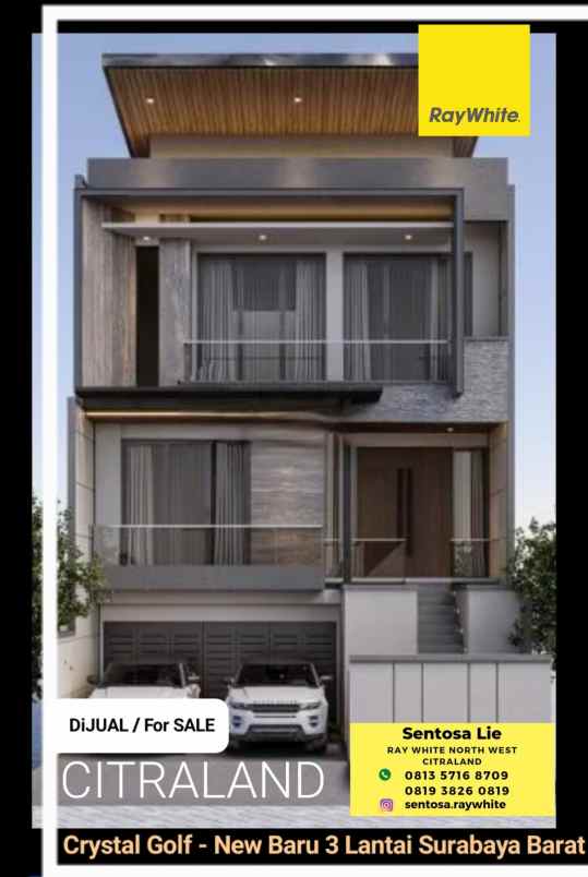 dijual rumah jalan crystal golf