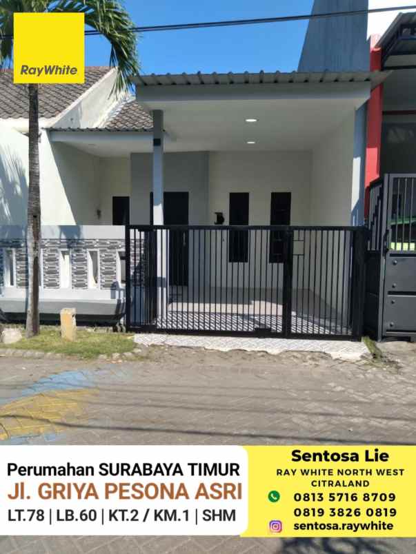 dijual rumah jalan griya pesona asri