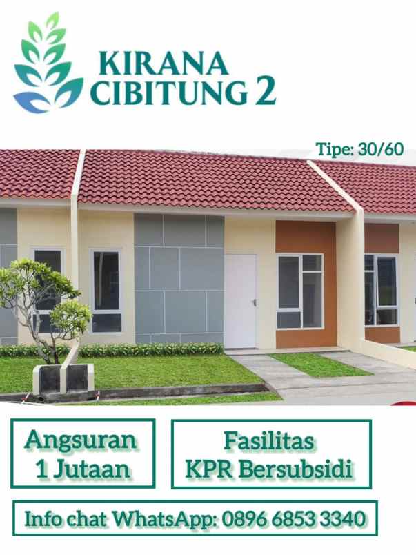 dijual rumah jalan kirana cibitung 2