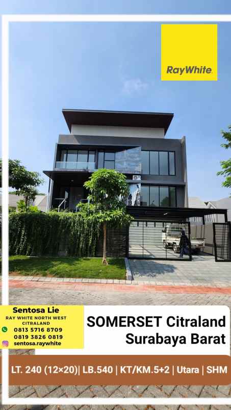 dijual rumah jalan somerset