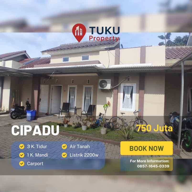 dijual rumah jalan swadaya pondok karya