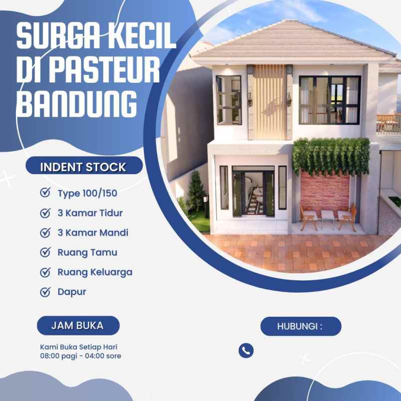 dijual rumah jl budi cimahi pasteur bandung