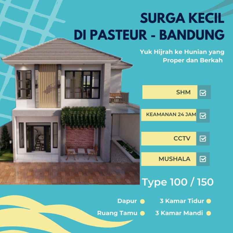 dijual rumah jl budi cimahi pasteur bandung