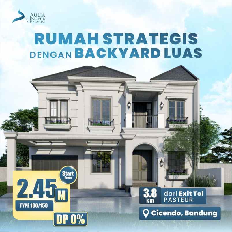 dijual rumah jl budi cimahi pasteur bandung