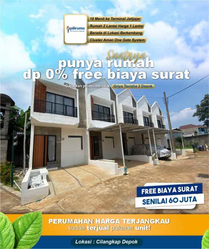 dijual rumah jl pesantren al qudwah