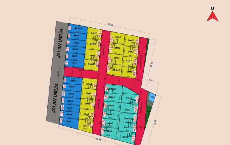 dijual rumah jl raya radar auri depok