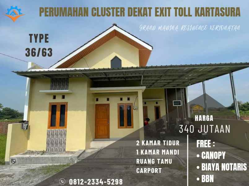 dijual rumah jl sawah kertonatan kartasura