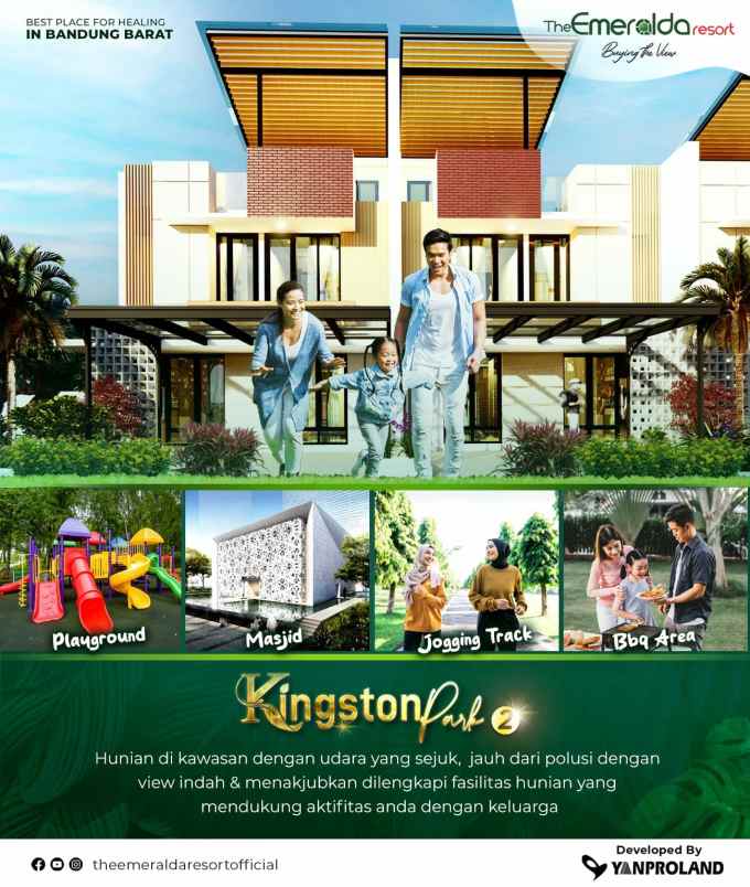 dijual rumah kingston park 2 dago