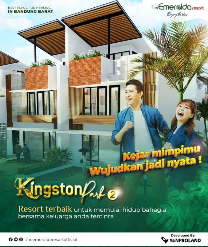 dijual rumah kingston park 2 dago