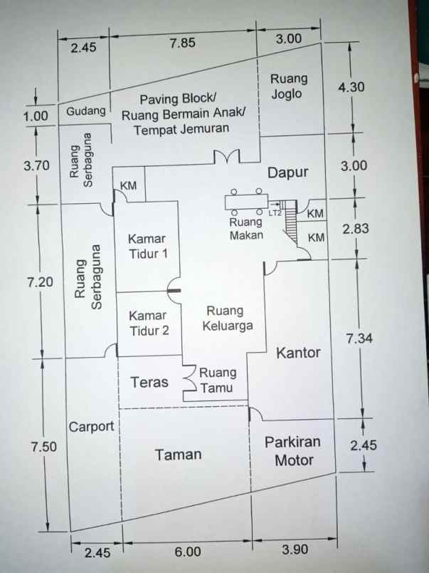 dijual rumah komplek permana indah