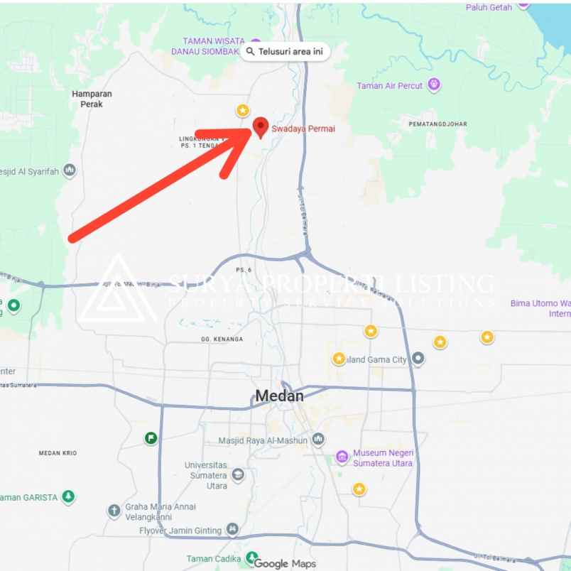 dijual rumah komplek swadaya permai