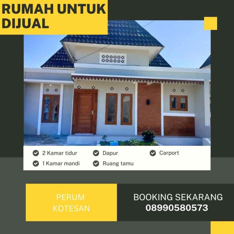 dijual rumah kotesan kec prambanan kab