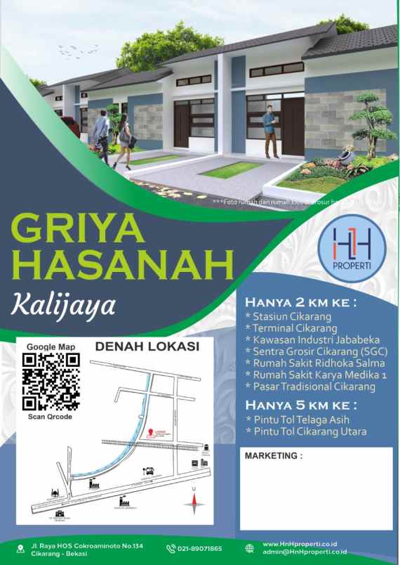 dijual rumah kp kali jaya cikarang