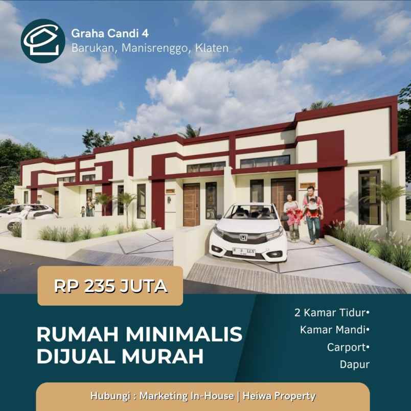 dijual rumah minimalis modern harga murah