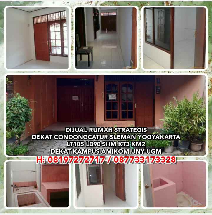 dijual rumah minomartani sleman yogyakarta