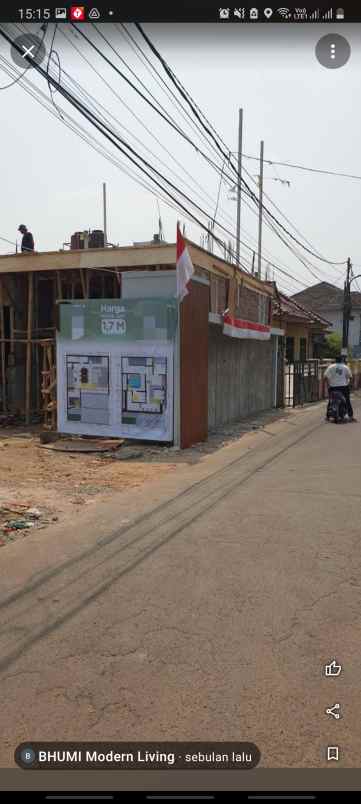 dijual rumah modern di dekat lebak bulus di cirendeu