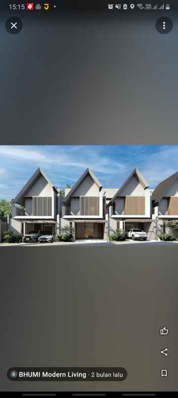 dijual rumah modern di dekat lebak bulus di cirendeu