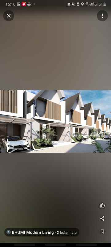 dijual rumah modern di dekat lebak bulus di cirendeu