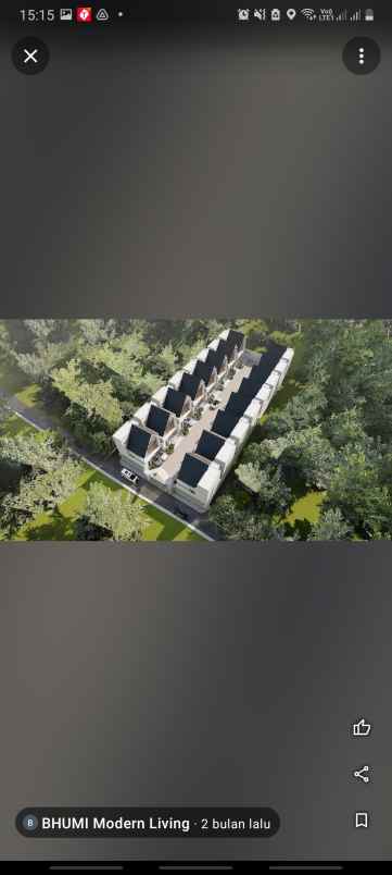 dijual rumah modern di dekat lebak bulus di cirendeu