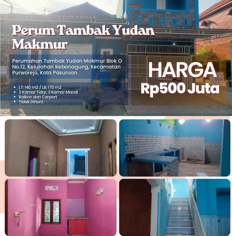 dijual rumah murah lokasi pasuruan