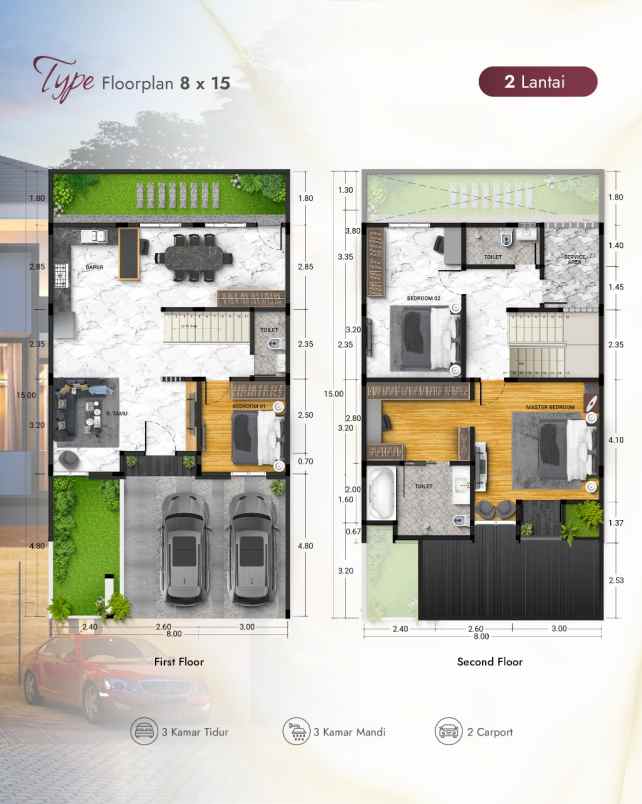dijual rumah pacific palace jalan besar