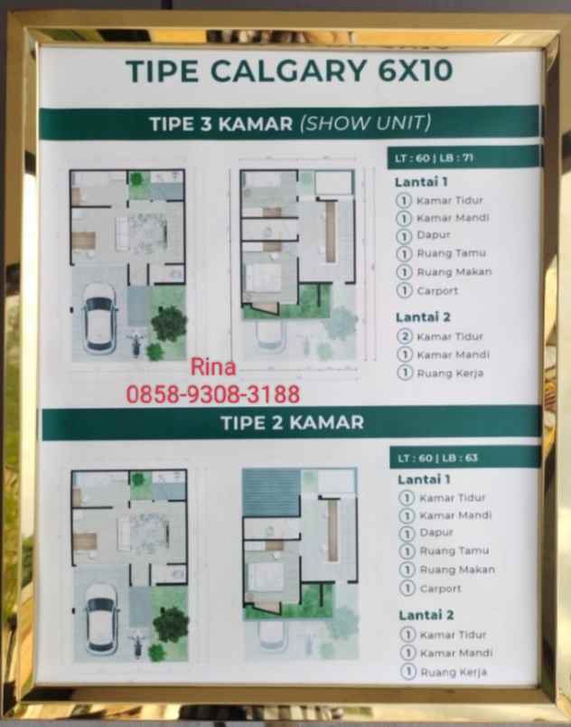 dijual rumah pasir angin kec cileungsi