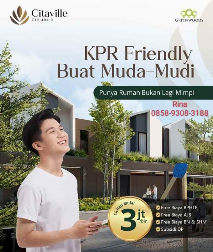 dijual rumah pasir angin kec cileungsi