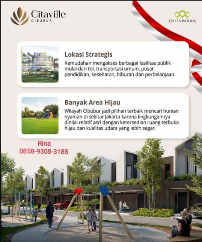 dijual rumah pasir angin kec cileungsi