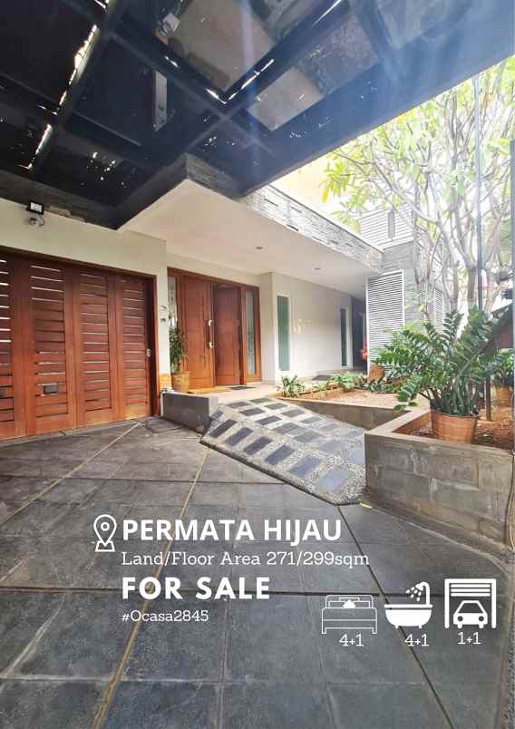 dijual rumah permata hijau