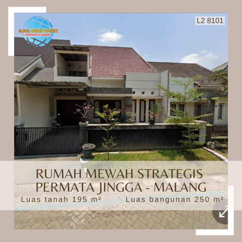 dijual rumah perumahan permata jingga