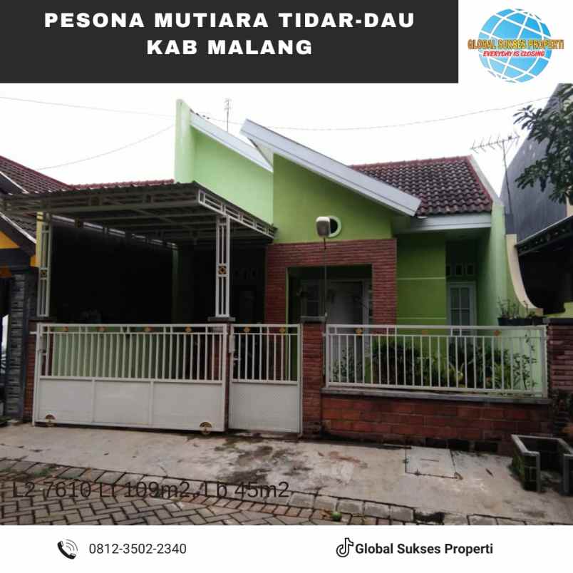 dijual rumah pesona mutiara tidar