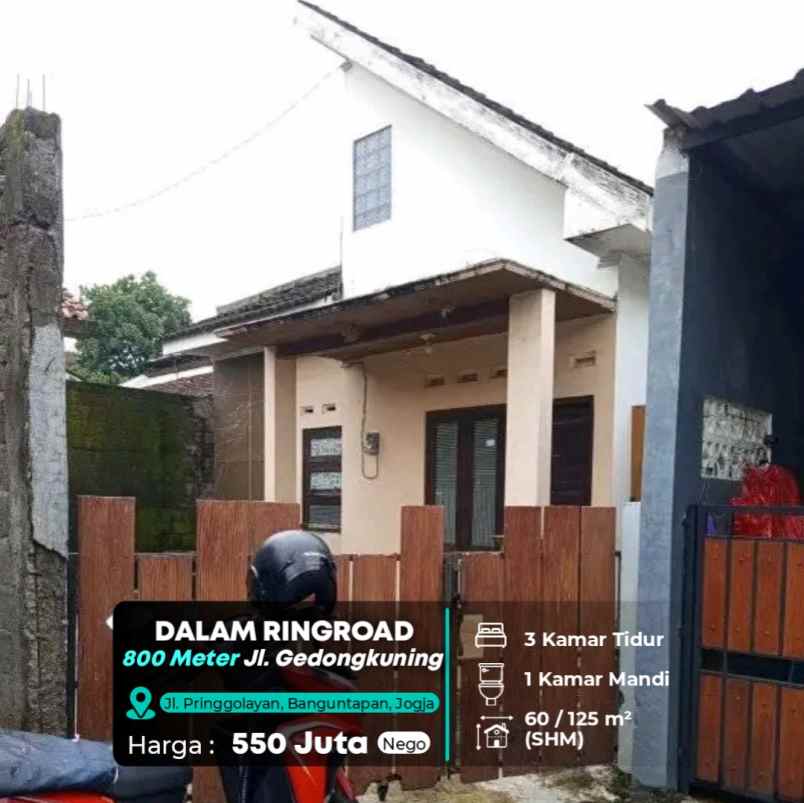 dijual rumah pringgolayan