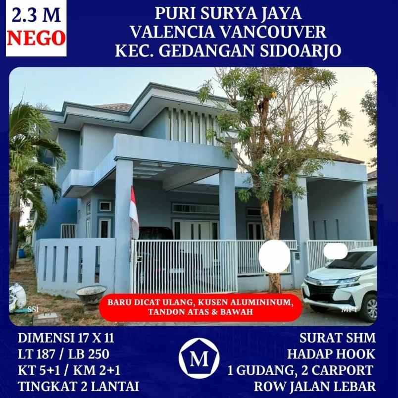 dijual rumah puri surya jaya