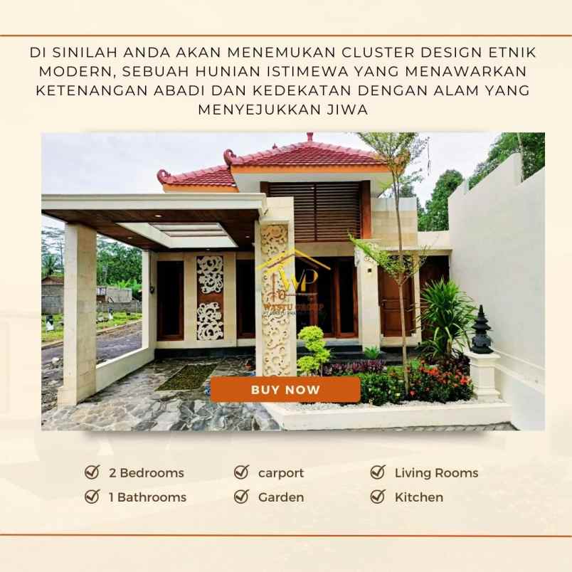 dijual rumah puri ulun danu magelang