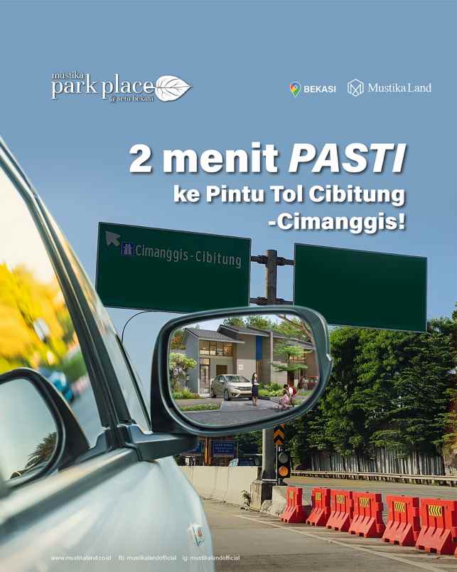 dijual rumah setu mustika park place