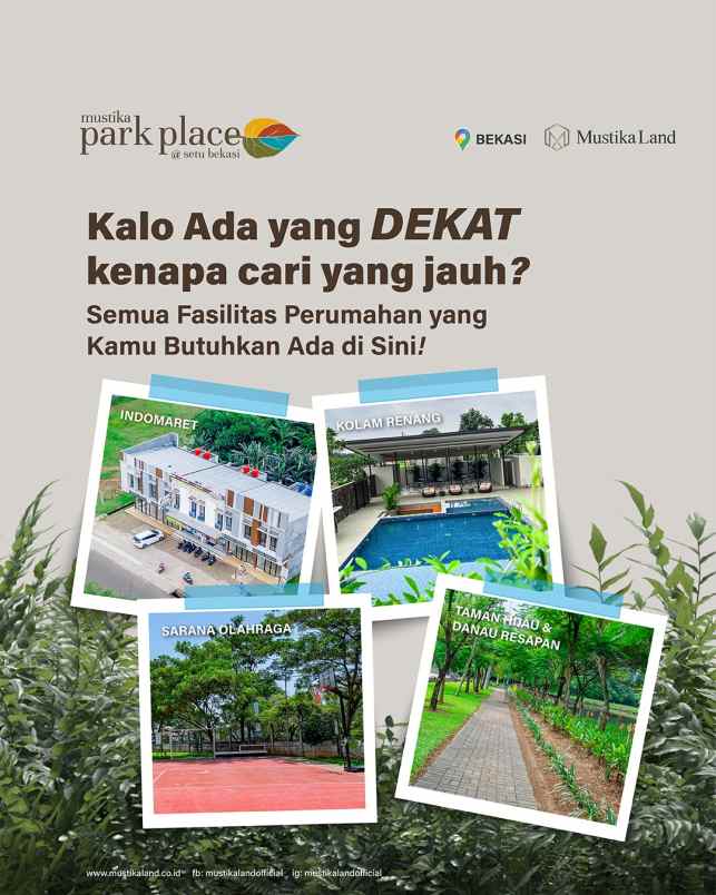 dijual rumah setu mustika park place