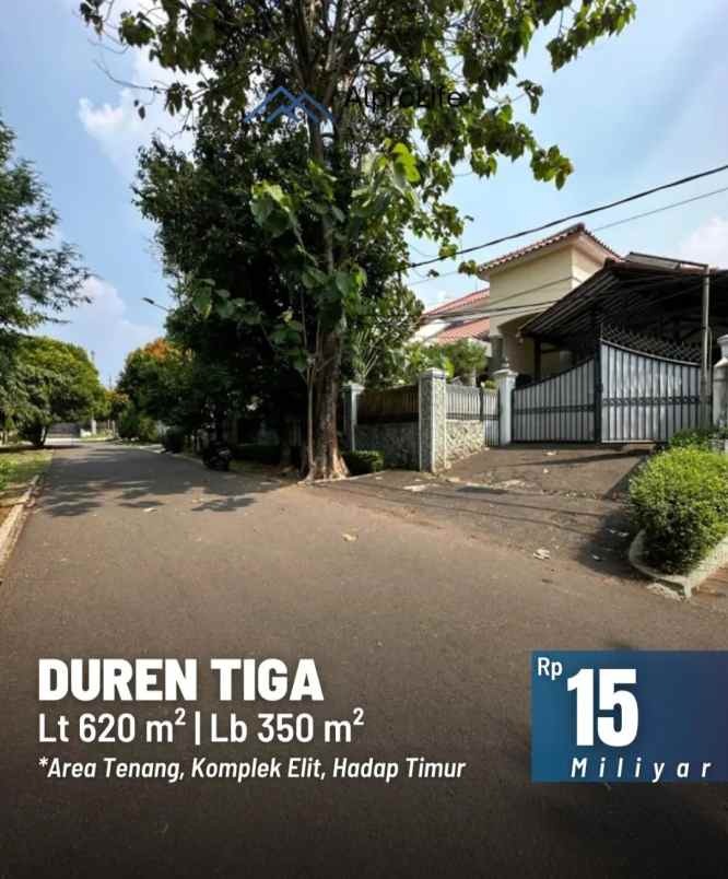 dijual rumah siap huni di durren tiga jakarta selatan