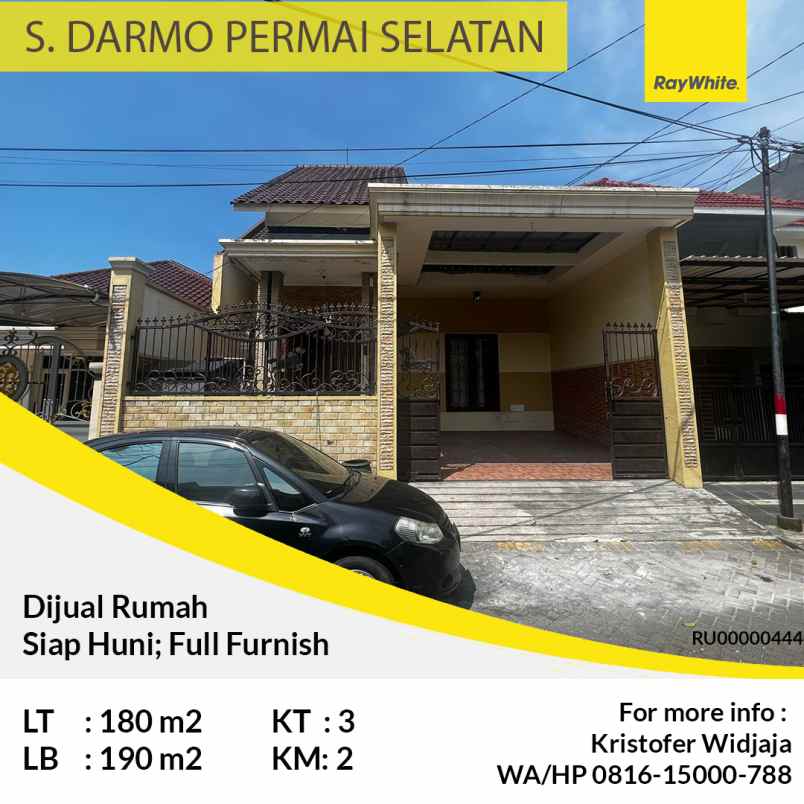 dijual rumah simpang darmo permai