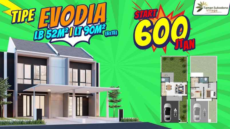 dijual rumah sukodono