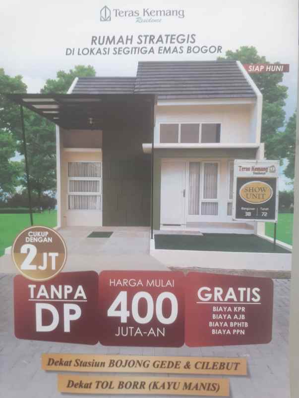 dijual rumah tajurhalang bogor