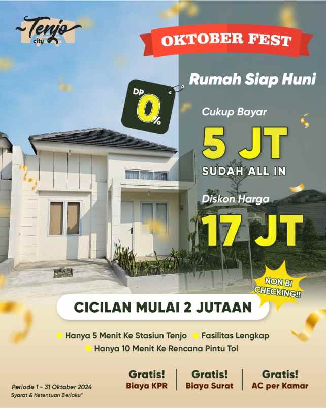 dijual rumah tenjo kecamatan tenjo