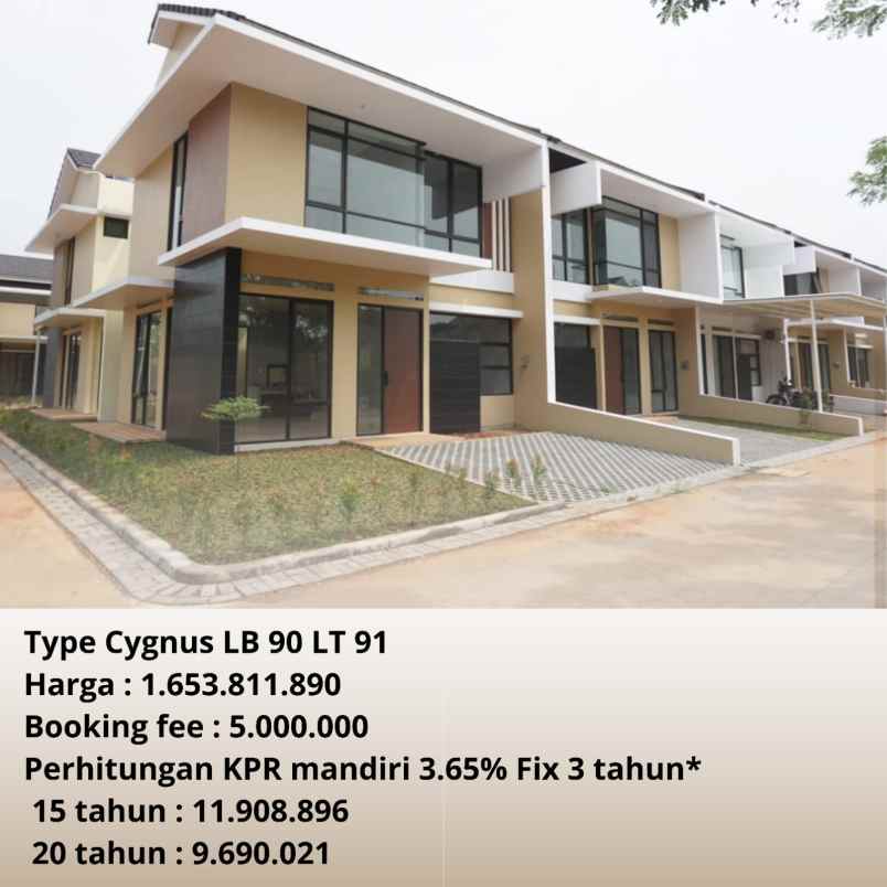 dijual rumah termurah gaya modern di pamulang barat