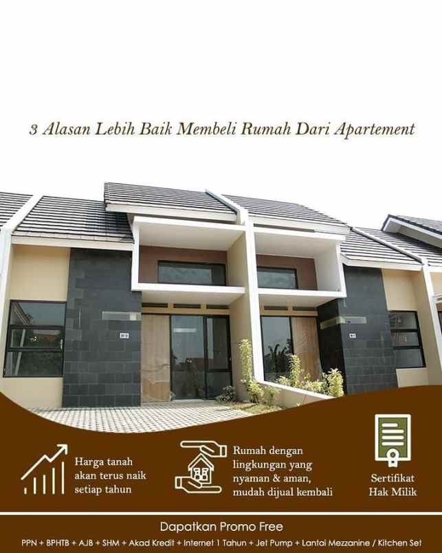 dijual rumah termurah gaya modern di pamulang barat