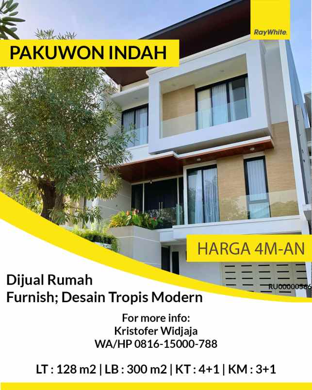 dijual rumah the mansion pakuwon indah